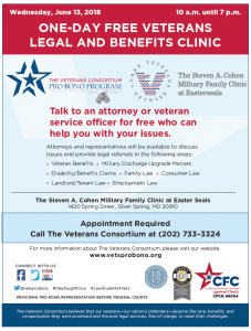 veteran probono legal clinic