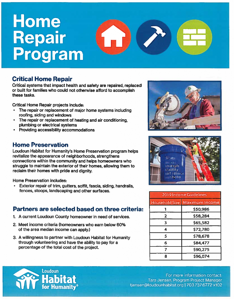 Loudoun Habitat - Home Repair Program